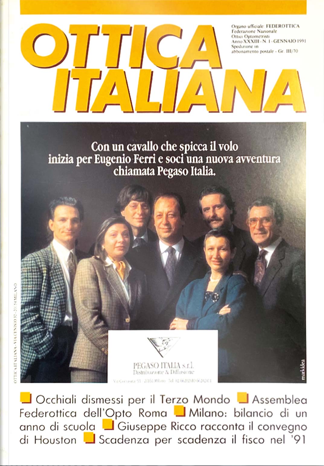 Copertina Ottica Italiana 1991